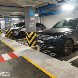 Разметка парковки ЖК Ривьера