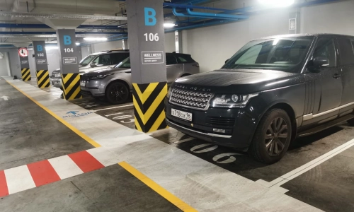 Разметка парковки ЖК Ривьера