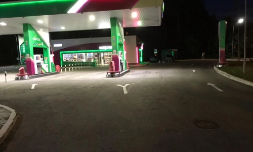 Разметка сети заправок Башнефть