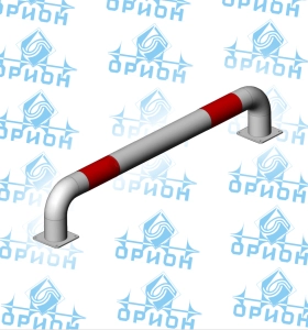 Колесоотбойник прямой 108 мм на отводах (Металлический)