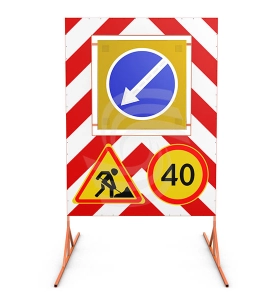 Передвижной заградительный знак Стандарт 1