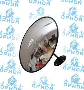 Зеркало сферическое универсальное (С черным кантом)