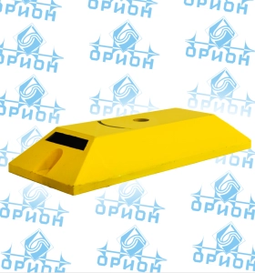 Делиниатор резиновый жёлтый (ДПП, полимерпесчаный)