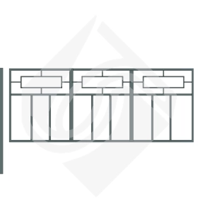 Пешеходное ограждение ПО 3