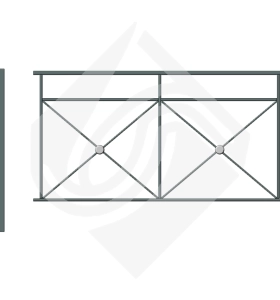 Пешеходные ограждения ПО Крест
