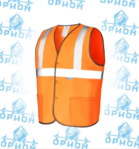 Жилет сигнальный оранжевый Тип 6а Т (С карманами)