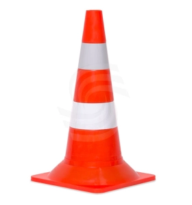 Конус дорожный КС-2.6 мягкий 520 мм (С утяжелителем, сигнальный)