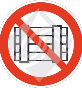 Запрещается загромождать проходы и (или) складировать
