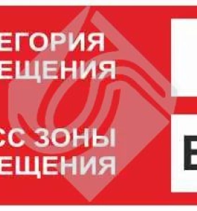 Знак категории помещения по взрывопожарной и пожарной опасности а_в-iб
