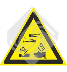 Опасно. Едкие и корозионные вещества