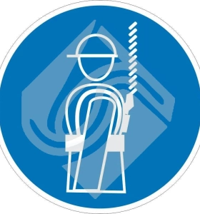 Работать в предохранительном (страховочном) поясе