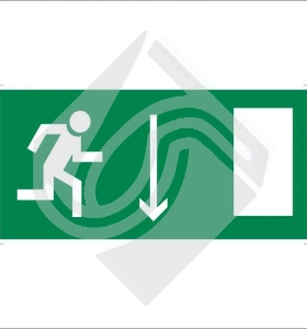 Указатель двери эвакуационного выхода (правосторонний)