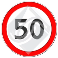 Дорожный знак 3.24 Ограничение максимальной скорости