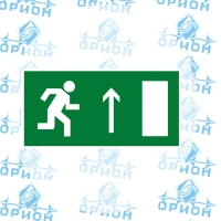 Знак ТБ Е11 Направление к эвакуационному выходу прямо, 250х500 мм, фотолюм.пленка, пластик