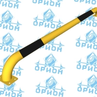 Колесоотбойник прямой 76 мм на отводах