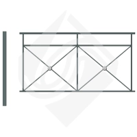 Пешеходные ограждения ПО Крест