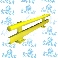 Колесоотбойник для защиты стеллажей (Желтый цвет)