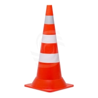 Конус дорожный КС-3.6 мягкий 750 мм (С утяжелителем, сигнальный)