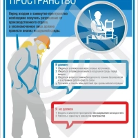 Плакат информационный замкнутое пространство