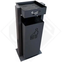 Урна металлическая Город (Уличная, с пепельницей)