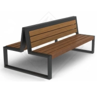 Деревянная скамейка Дуэт